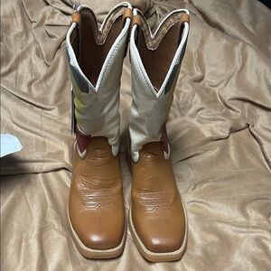 Twisted X Tan and Cream Western Boots